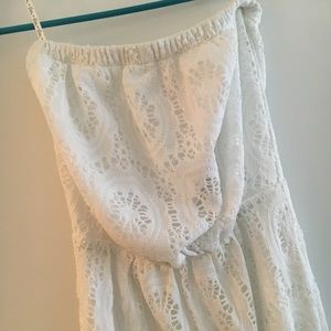 White Lilly Pulitzer lace maxi dress